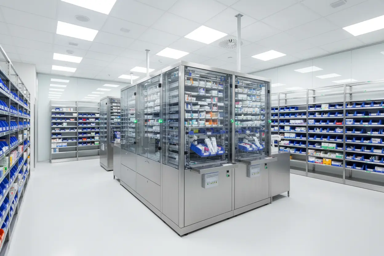 A room full of medical materials